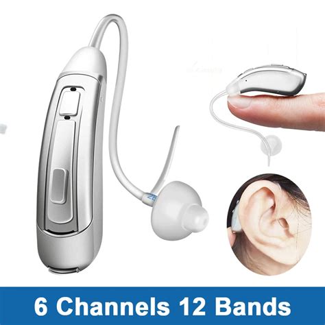 Mini Digital Hearing Aids Canais Hearing Aid Amplificador De Som Sem