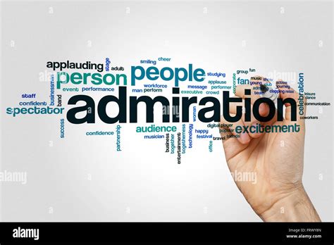 Admiration Word Cloud Concept With Fan Success Related Tags Stock Photo