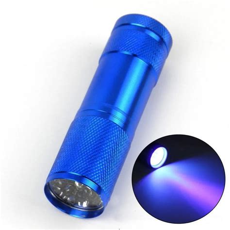 New 9 Uv Led Ultra Violet Mini Aaa Blue Blacklight Flashlight Torch