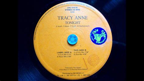 Tracy Anne Tonightclub Mixa1 Youtube
