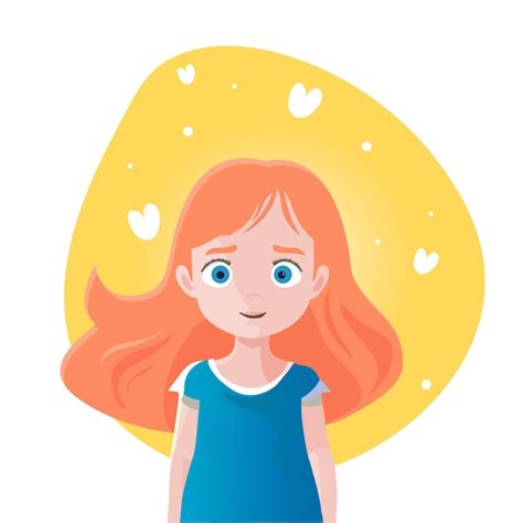 Premium Vector Little Girl In Love Vector Isolated