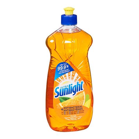 Sunlight Dishwashing Liquid Soap Antibacterial Orange 740ml