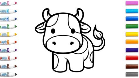 How To Draw A Cow Cara Menggambar Sapi Engeri Yokukuba Ekifaananyi
