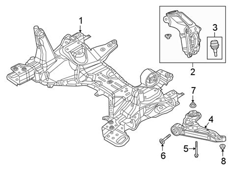 Jeep Cherokee Suspension Subframe Crossmember. 2019-20, w ...