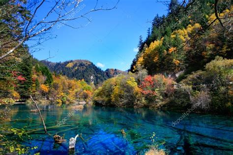 Colorful Lakes Sichuan China Stock Photo By ©chenws 51175119