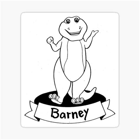Barney And The Backyard Gang Logo Sticker For Sale By Makeachange92
