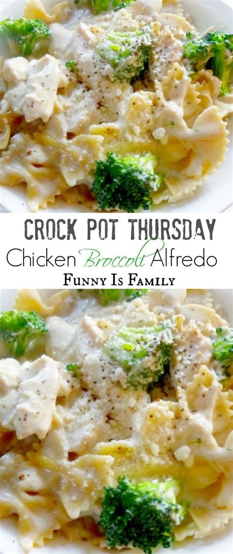 This super easy chicken alfredo version is made start to finish in your crock pot (if you opt to skip the step of pan searing the chicken breast) and yields that familiar, addictive alfredo flavor we. Crock Pot Chicken Broccoli Alfredo | Recipe | Chicken ...