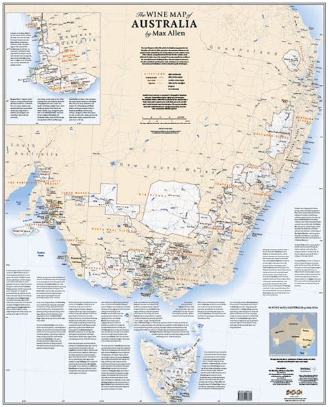 The Wine Map Of Australia By Max Allen Vw Maps