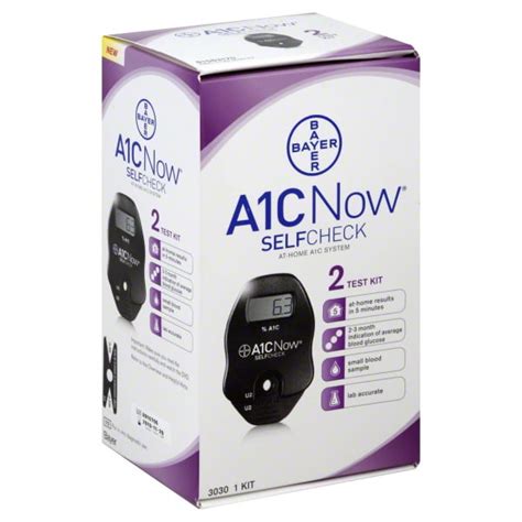 Bayer A1cnow Selfcheck At Home A1c System 2 Test Kit