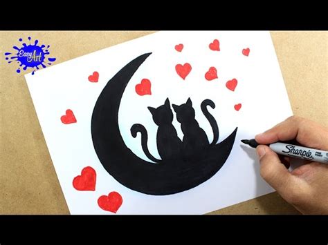 Còmo Dibujar Una Carta De Amor Gatitos ️ How To Draw Cats And Hearts 💚