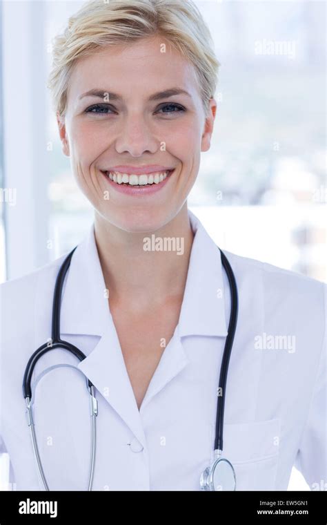 Happy Doctor Looking At Camera Stock Photo Alamy