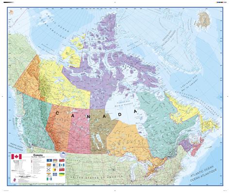Maps International Canada Political Wall Map Mapsherpa