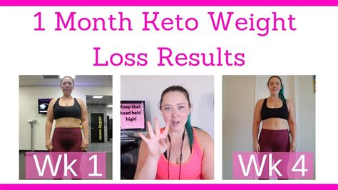1 Month Keto Weight Loss Results Weekly Weigh In Youtube