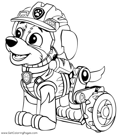 Paw patrol mission paw coloring pages rescue royal crown nickelodeon jr kids coloring book video. Marshall and Rocky Coloring Pages of PAW Patrol - Get ...