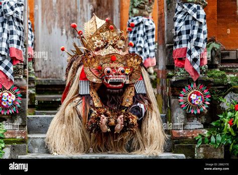 A Traditional Balinese Barong And Kris Dance Show Batabulan Bali