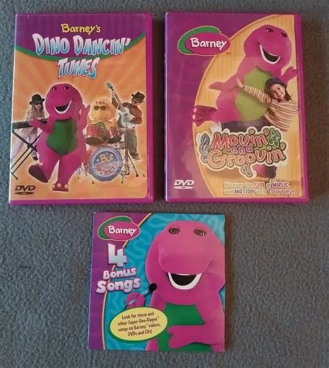 Barney Lot Of Dvds Dancing Singing Moving Grooving Song Dvd Tested