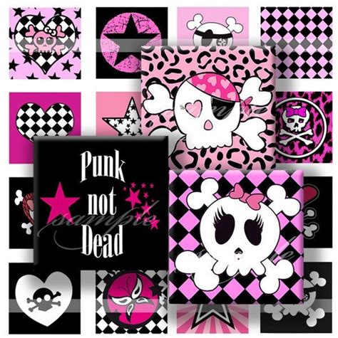 Items Similar To Emo Punk Rok Digital Collage 443 Sheet 34 Inch