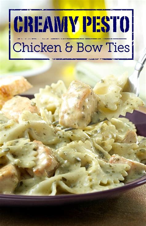 Open up creativity with campbell's® condensed cream of chicken soup. Campbell's Creamy Pesto Chicken & Bow Ties Recipe | Campbells soup recipes, Food, Creamy pesto