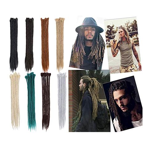 Lelinta Hair Extensions For Men 20 Synthetic Locks Hair Extensions