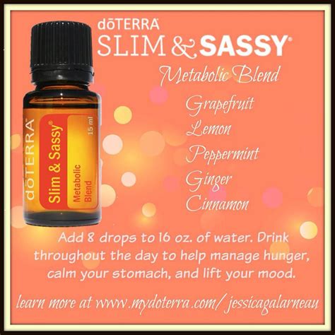 D Terra Slim And Sassy Metabolic Blend Of Essential Oils