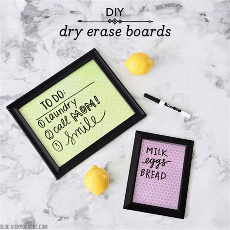 Diy Dry Erase Boards Vicky Barone