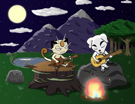 Meowth And Kk Slider Play It Cool By Jsherstein On Deviantart