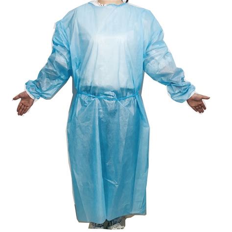 Aami Level 2 Blue Ppe Medical Disposable Isolation Gown China Pppe