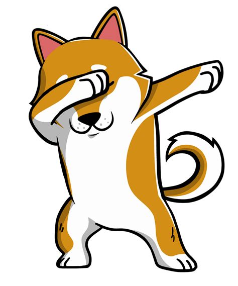 Funny Shiba Inu Dabbing Sticker By Barktrends Shiba Inu Dog