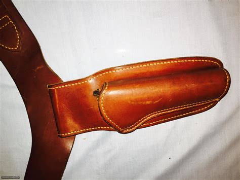 Cowboy Quick Draw Holster With Tan Leather Belt 46 25 Loops In 22 Caliber