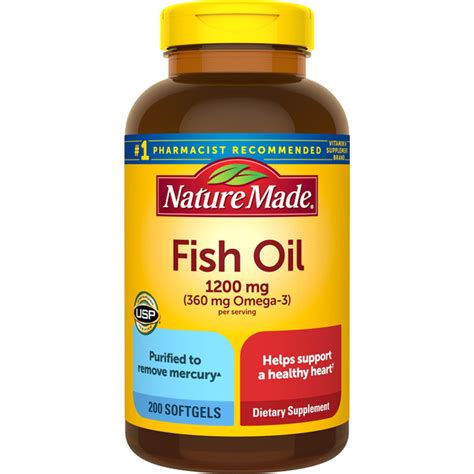 Nature Made Fish Oil 1200mg Softgels 100 Ct Instacart