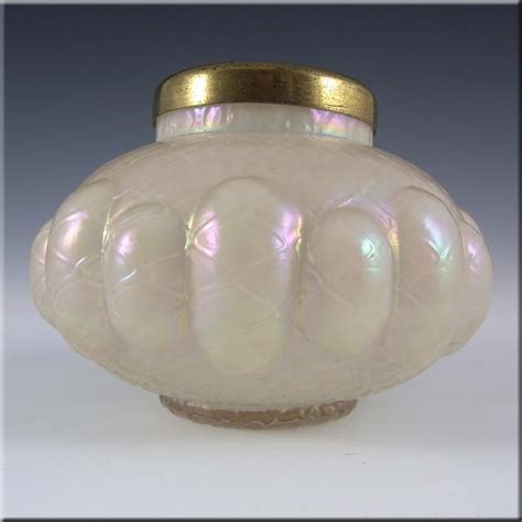 Kralik Art Nouveau 1900 S Iridescent Mother Of Pearl Glass Vase Art Nouveau Glass Vase Glass