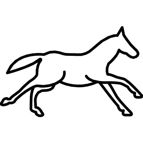 Running Horse Outline Side View Vector Svg Icon Svg Repo