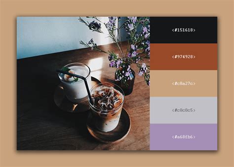 10 Beautiful Coffeetea Inspired Color Palettes For Your