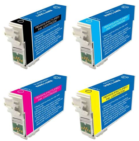 Epson 126 Series High Yield Remanufactured Ink Cartridges 4pk 1ea Bcmy Combo Ink Cartridge