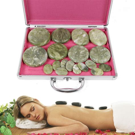 16pcs Hot Massage Stone Set Heater Natural Basalt Warmer Rock Kit