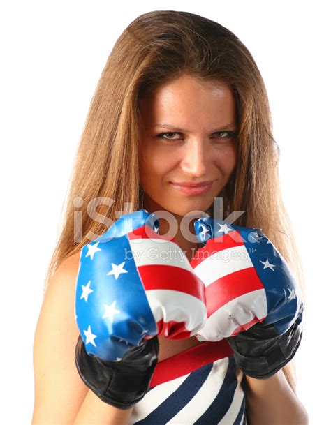 Beautiful Girl In Boxing Gloves Stock Photo Royalty Free Freeimages