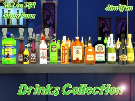 Ts2 To Ts4 Drinks Collection By Sim4fun At Sims Fans Sims 4 Updates