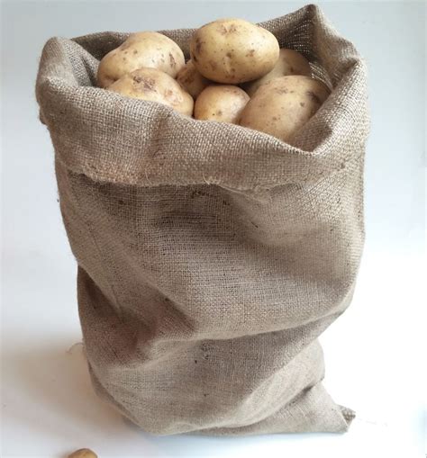 Medium Hessian Sack Jute Potato Vegetable Storage Bag 45 X 60cm £285