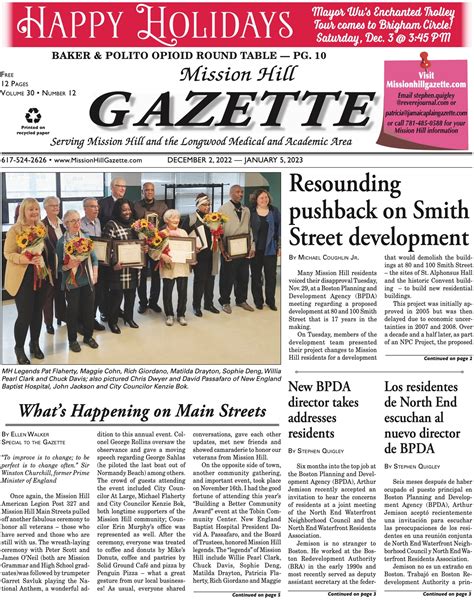 Obituaries | Mission Hill Gazette