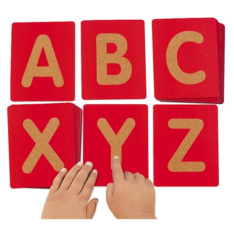 Lakeshore Uppercase Tactile Letters Red Buy At Best Price From