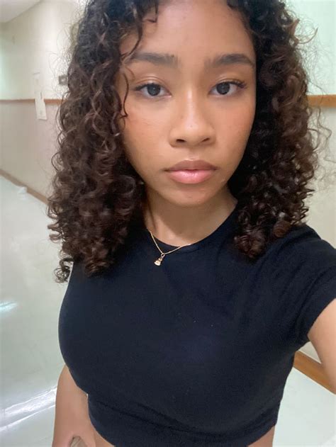 Blasian Model With Curly Hair