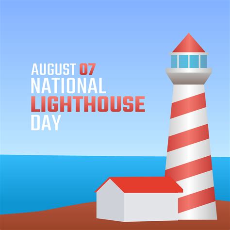 Vector Graphic Of National Lighthouse Day Good For National Lighthouse
