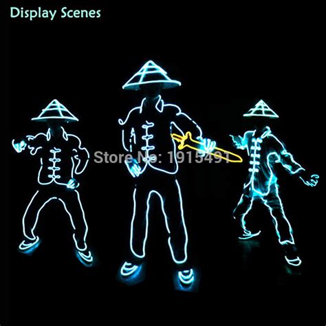 Blast it with a cluster (like a neopixel jewel, left) or use a single led (right). Light Up Cold Light China Ancient Soldiers Costume with Bamboo Hat Funny DIY Carnival Neon Led ...