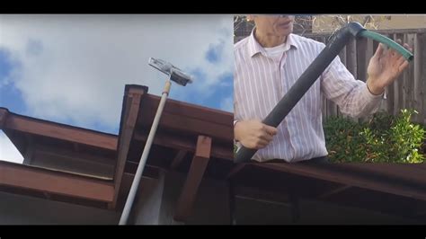 Cheapest Gutter Cleaning Without Ladder Youtube