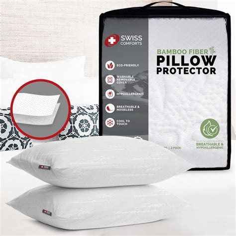 50 Off Swiss Comfort Bamboo Pillow Protector Ultra Premium Comfort