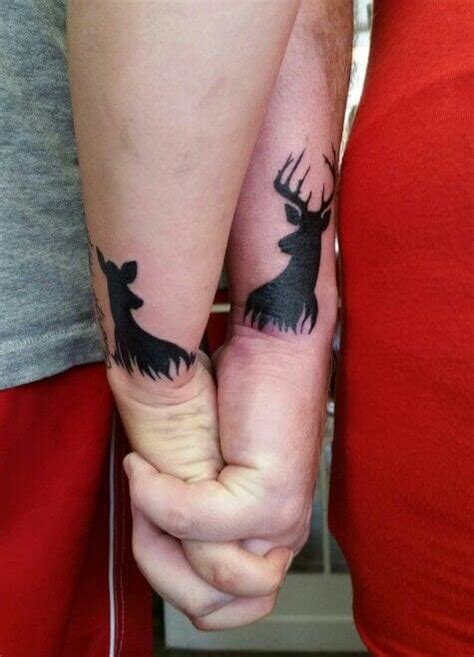 15 His And Her Deer Tattoos That Are Perfect For Couples In 2020