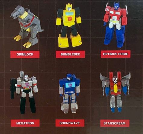 Prexio Transformers G1 Generation 1 Mini Figurines Collecticon Toys