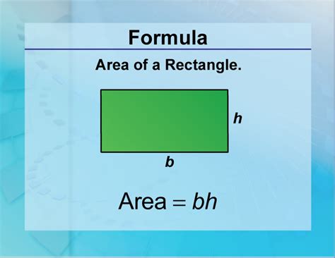 Formulas Area Of A Rectangle Media4math