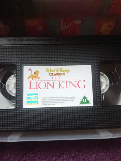 WALT DISNEY CLASSIC The Lion King Vhs Tape EUR PicClick DE