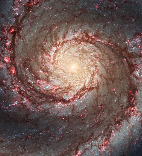 Hubble Looks Into The Heart Of The Whirlpool Galaxy